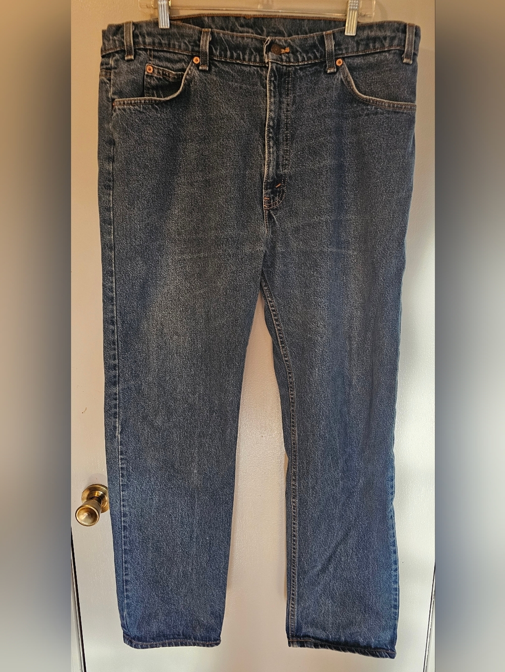 Vintage Levi’s 505 Jeans Orange Tab Regular Straight Fit Denim Men's 40x32